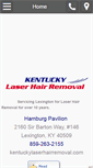 Mobile Screenshot of kentuckylaserhairremoval.com