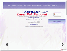 Tablet Screenshot of kentuckylaserhairremoval.com